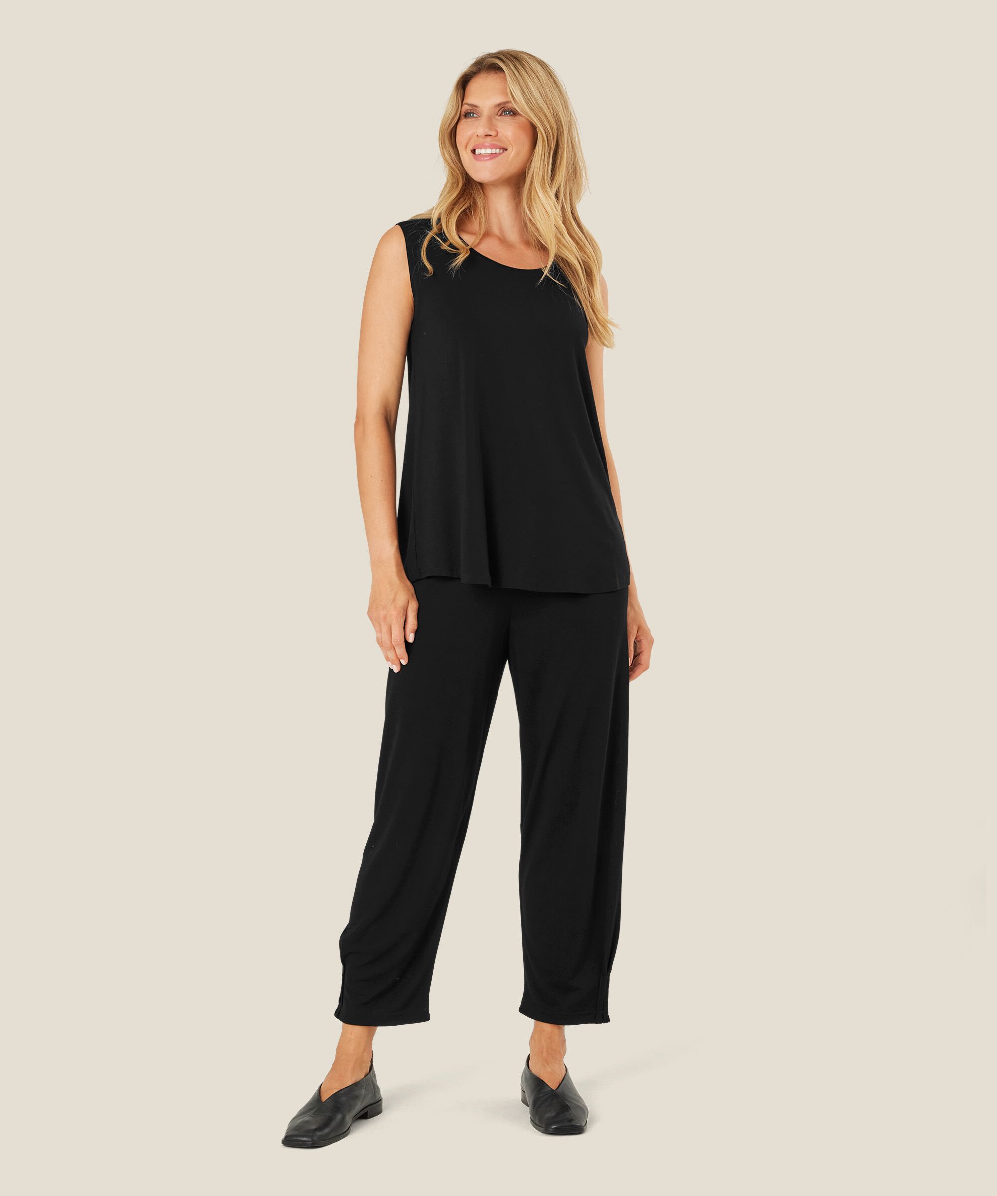 Elisa JERSEY Top, Black