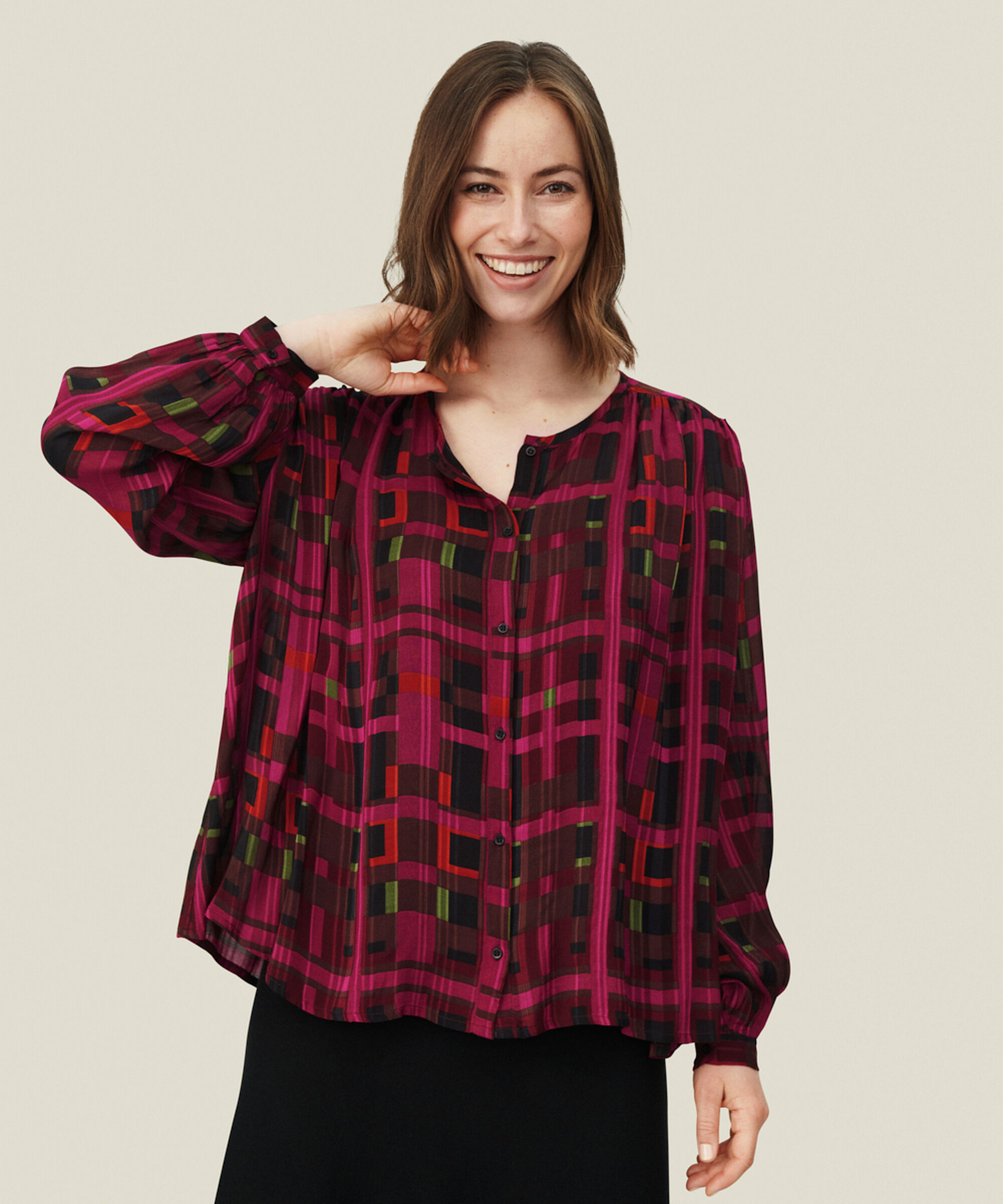 IRUSKA SHIRT, Sangria