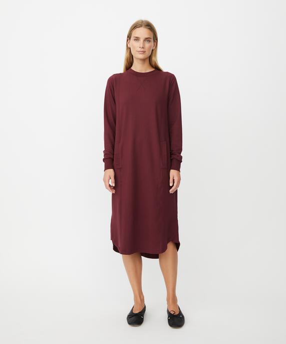 Nikoletta JERSEY Dress, Tawny Port