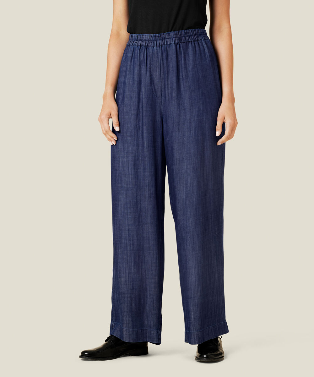 PERITA TROUSERS, Dark Denim