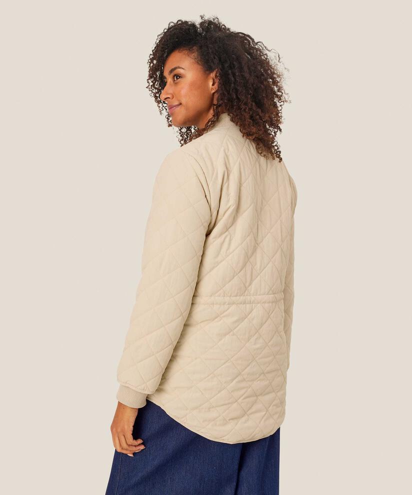 Topasi Coat, Oyster White