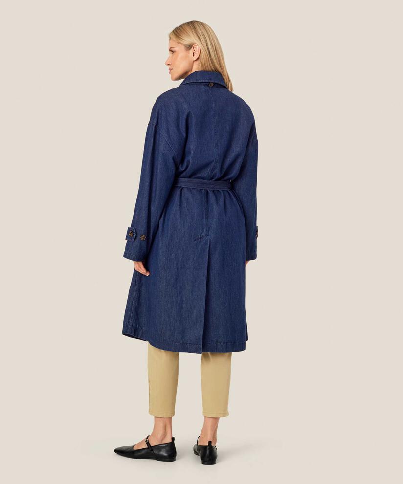 Tamar Denim Coat, Dark Denim