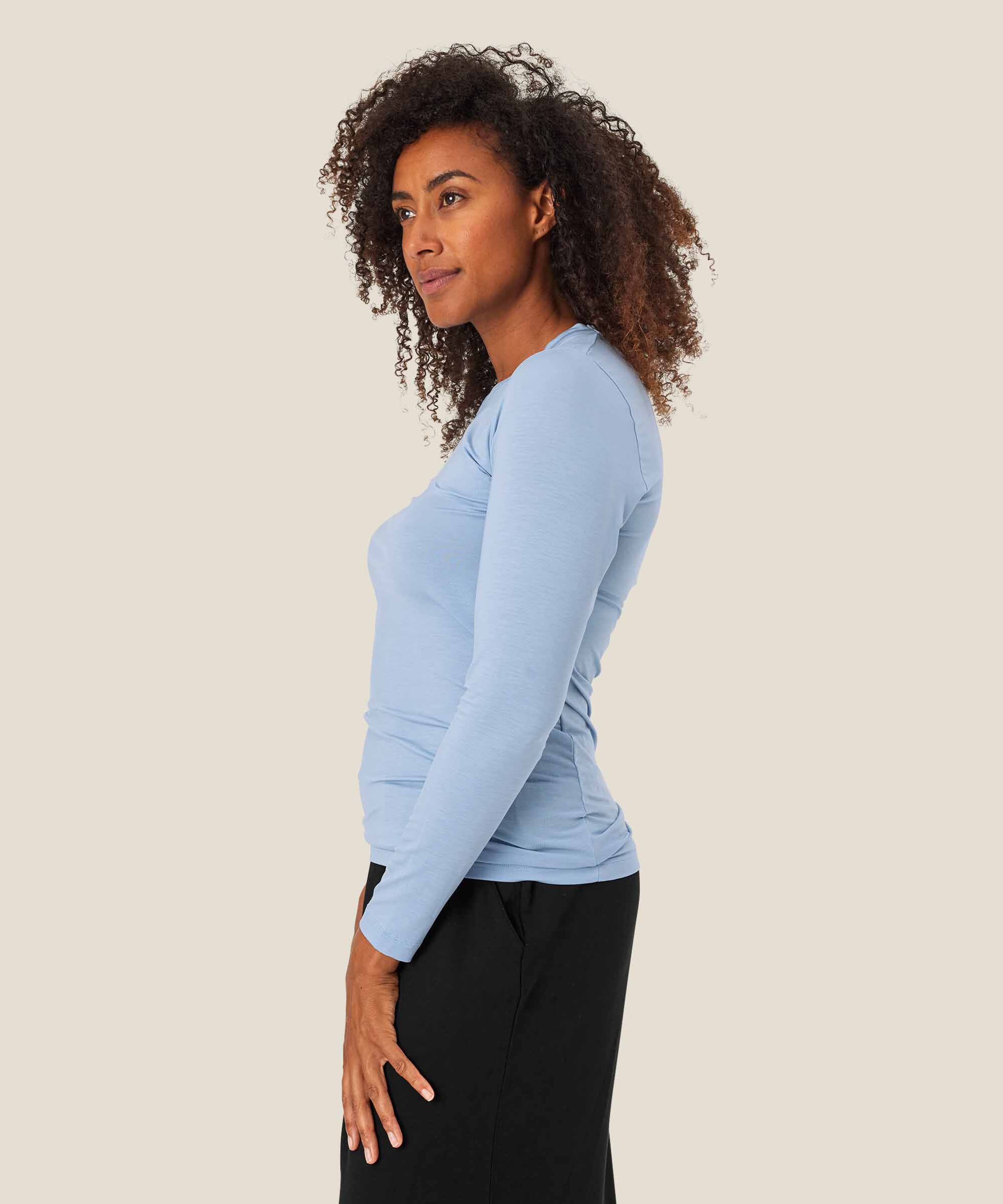 Doritla JERSEY Top, Blue Fog