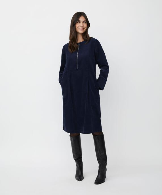Nilyra Dress, Navy Blazer