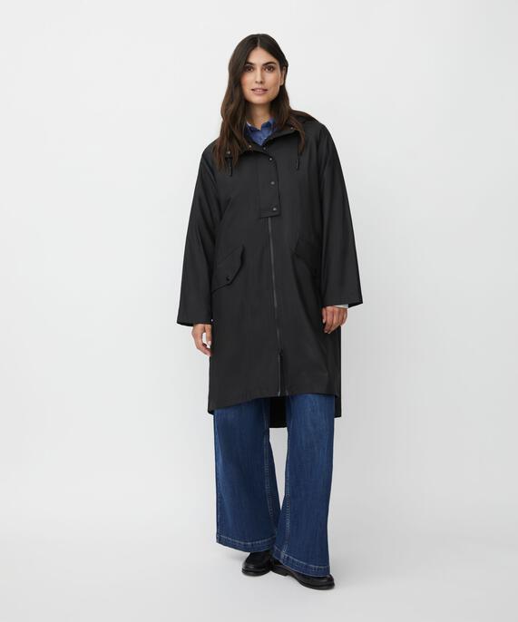 Theia Rain Coat, Black