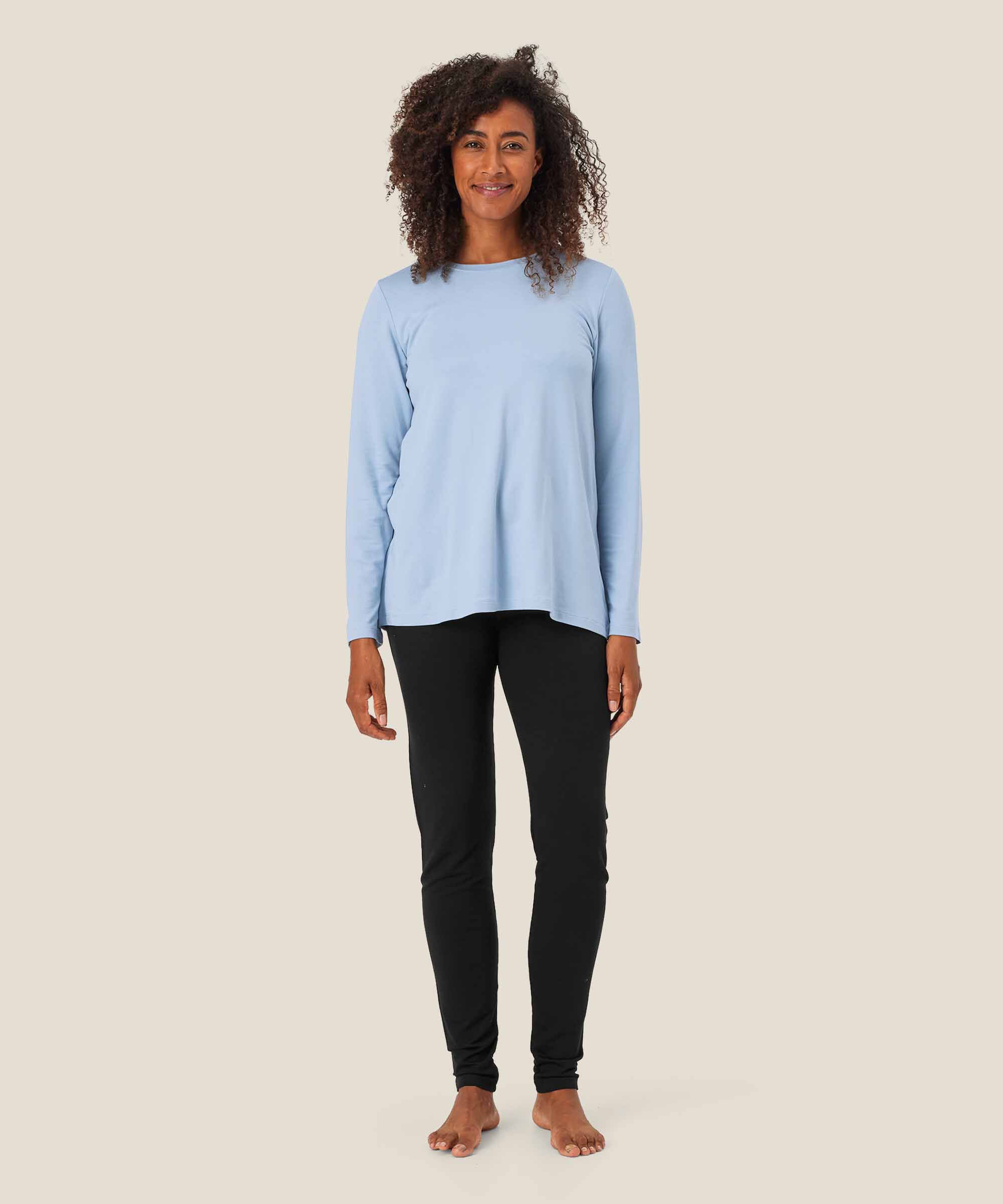 Berta JERSEY Top, Blue Fog