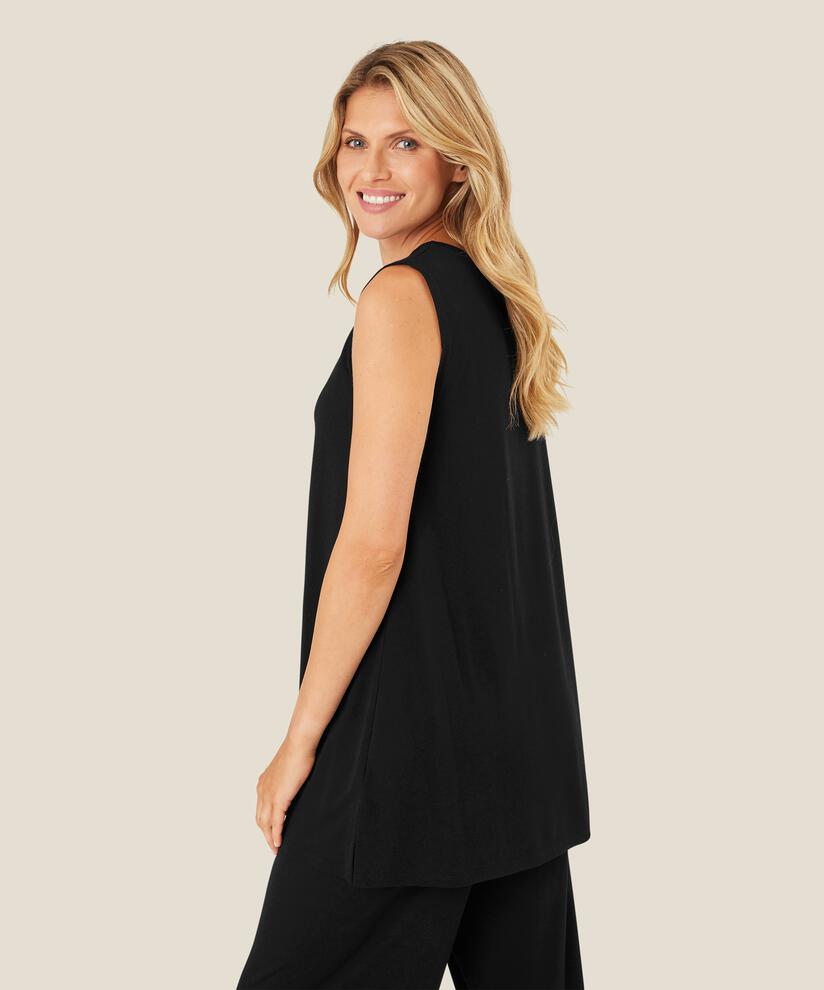 Elta JERSEY Top, Black