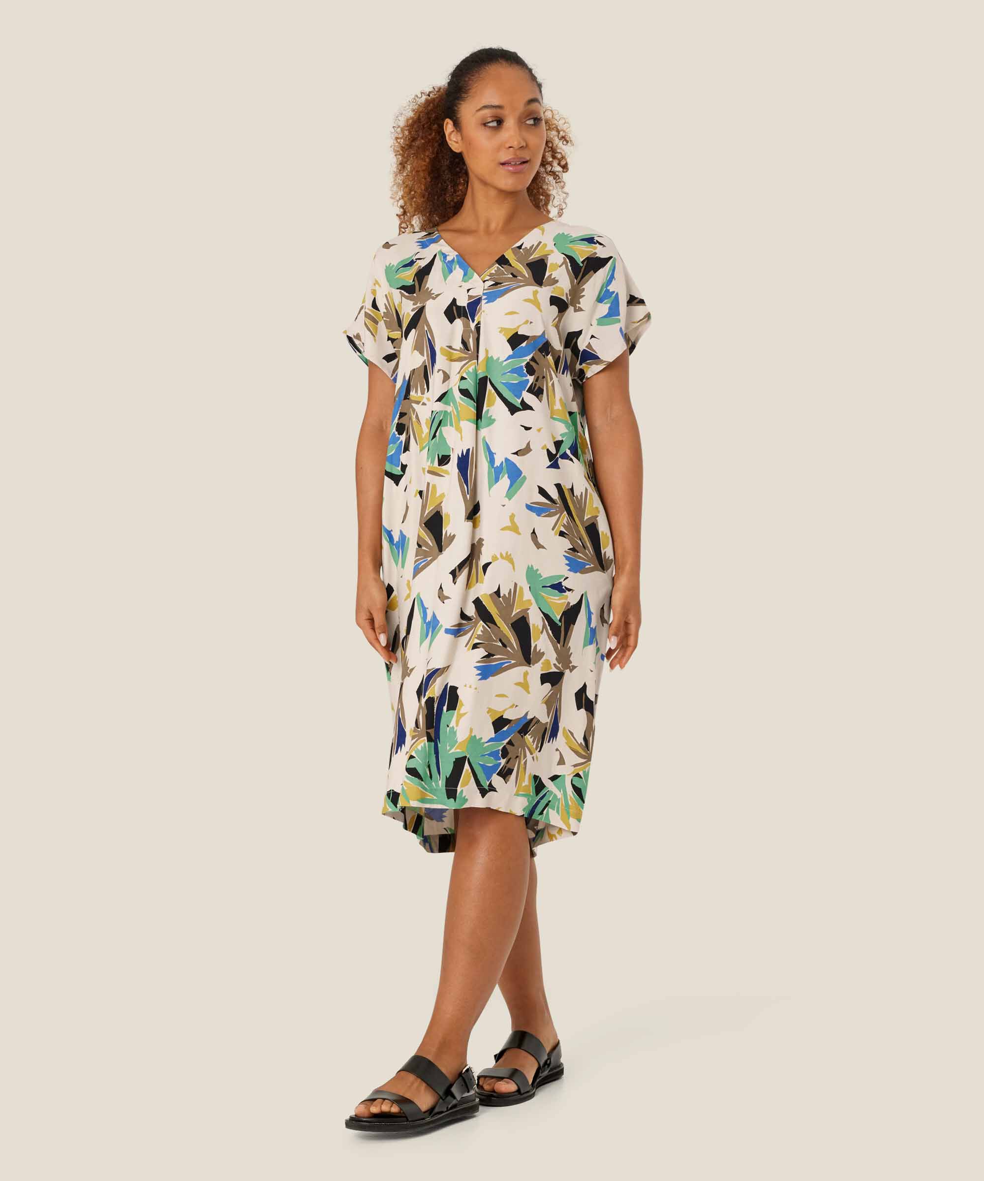 Odetto Dress, Dusky Green