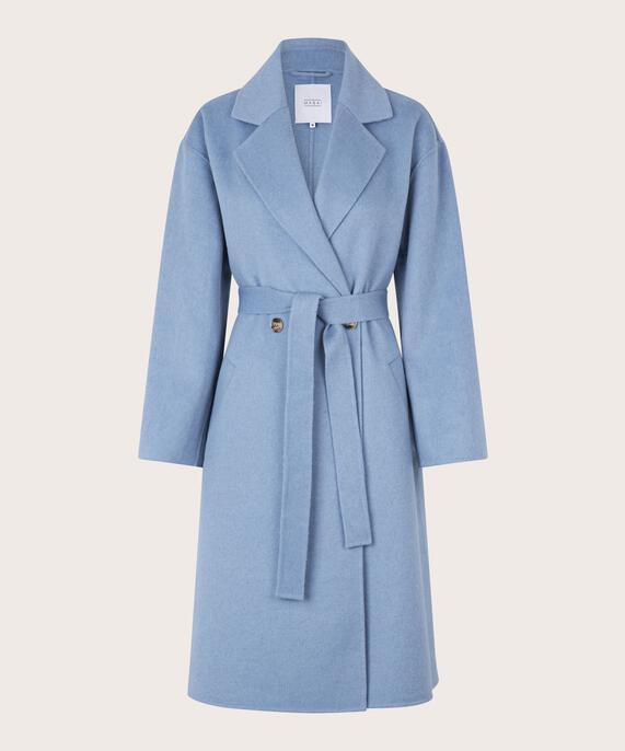 Tasha Wool Coat, Ashley Blue