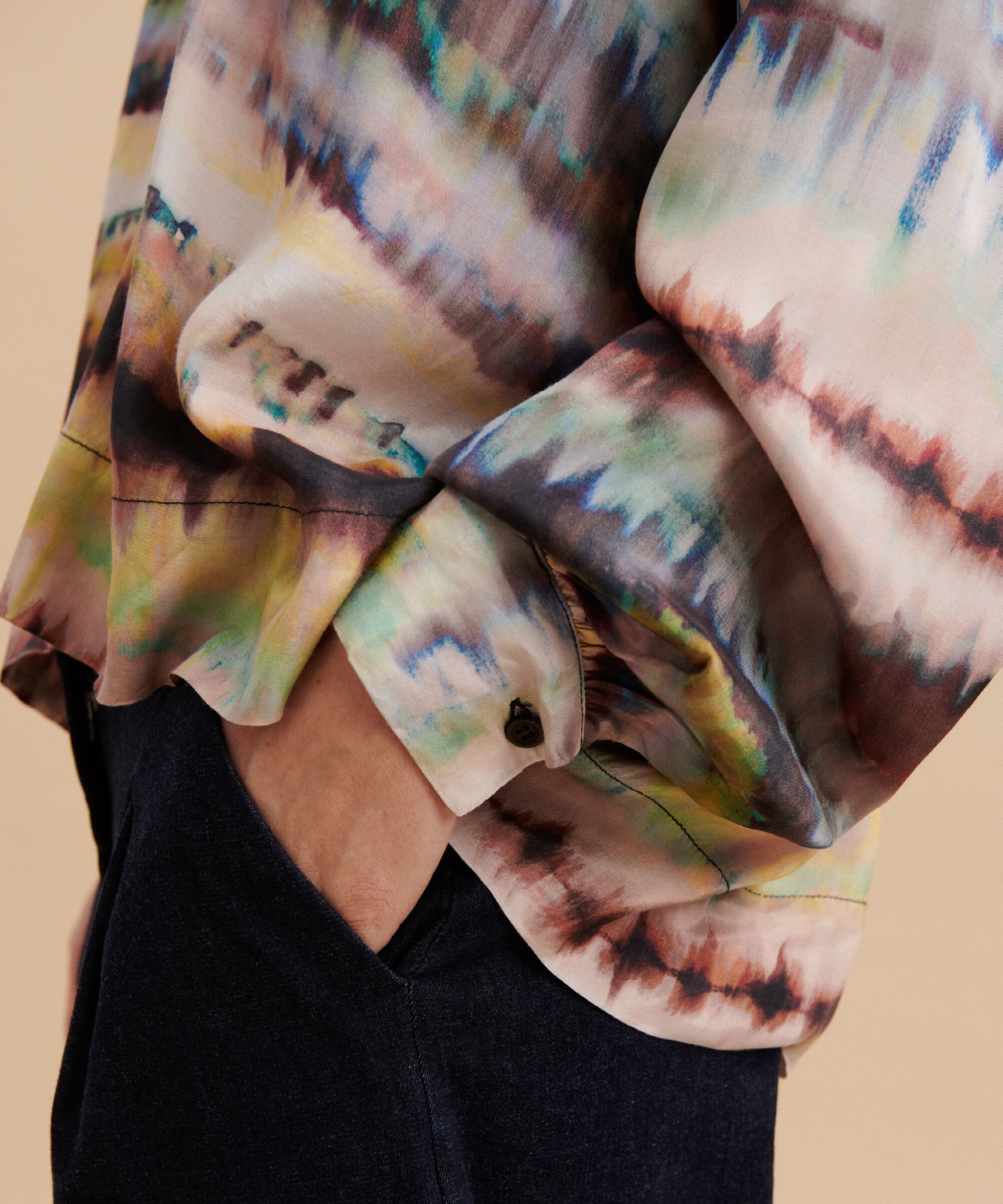 Dolma Blouse, Misty Rose