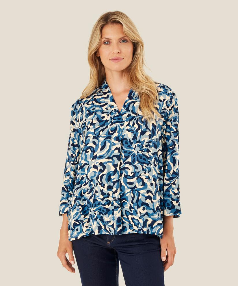 Blythea Blouse, Ashley Blue