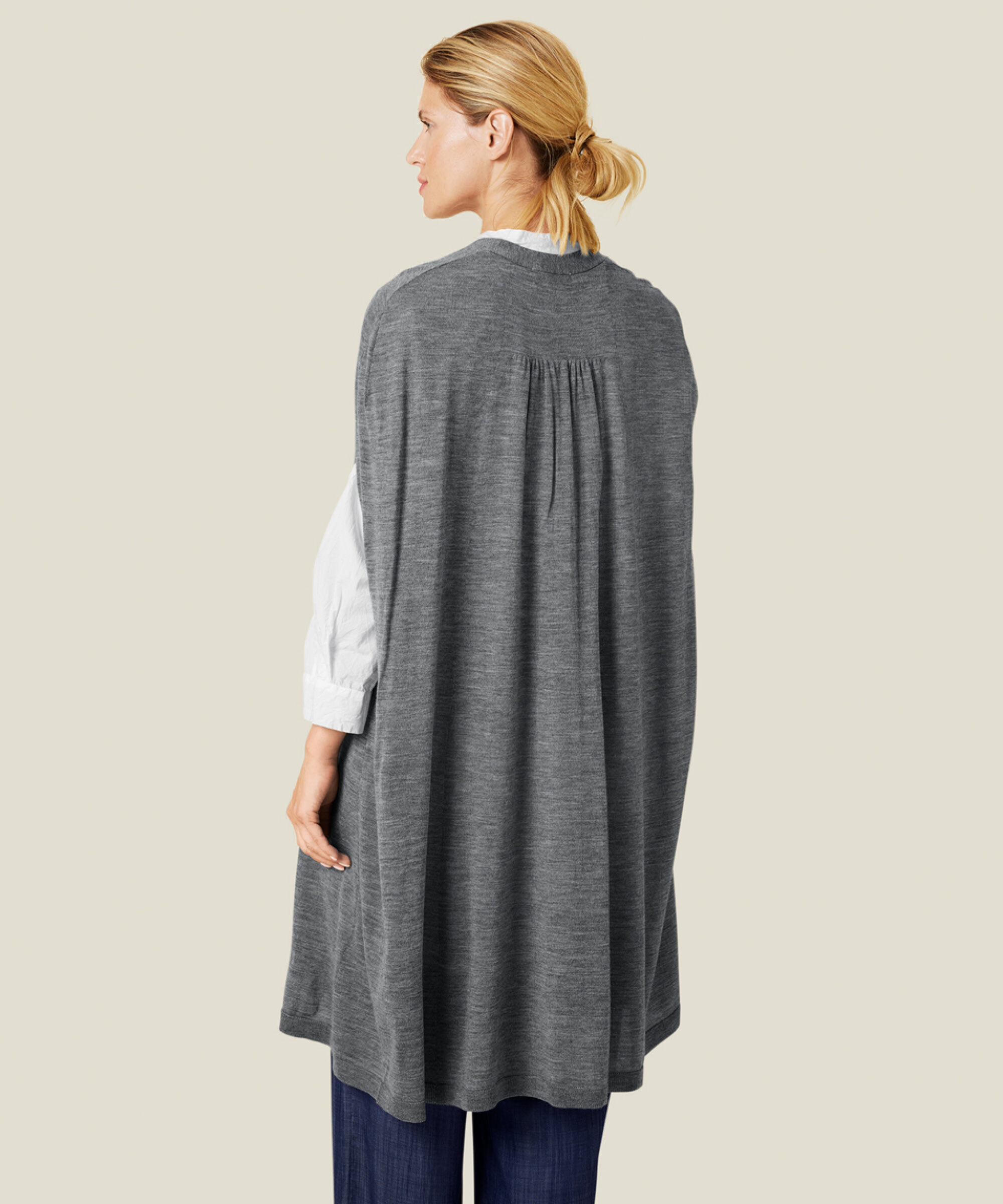 LILLYE CARDIGAN, M. Grey mel.