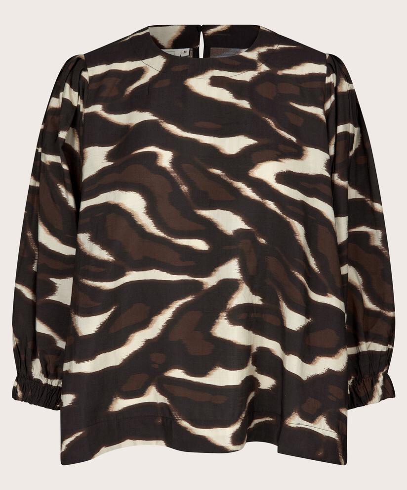 Brisa Blouse, Coffee Bean