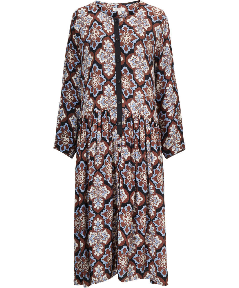 NITZA DRESS, Chestnut