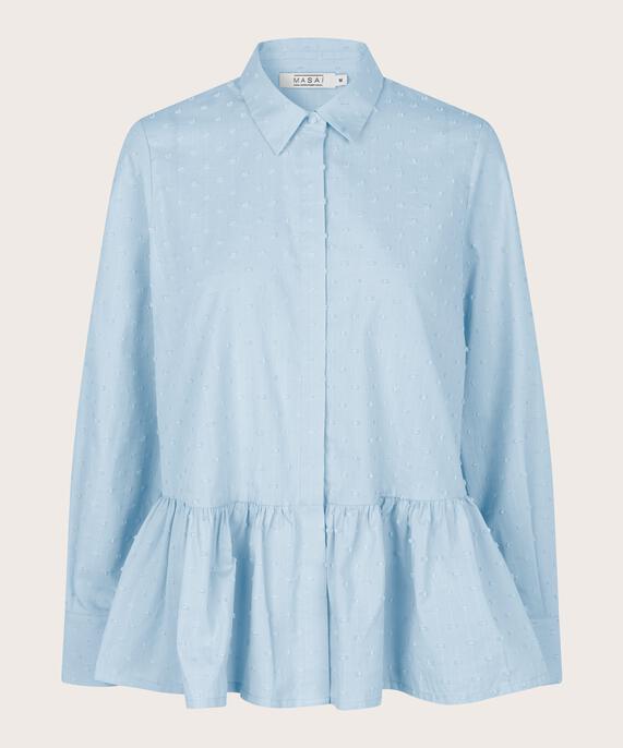 Idana Shirt, Blue Fog