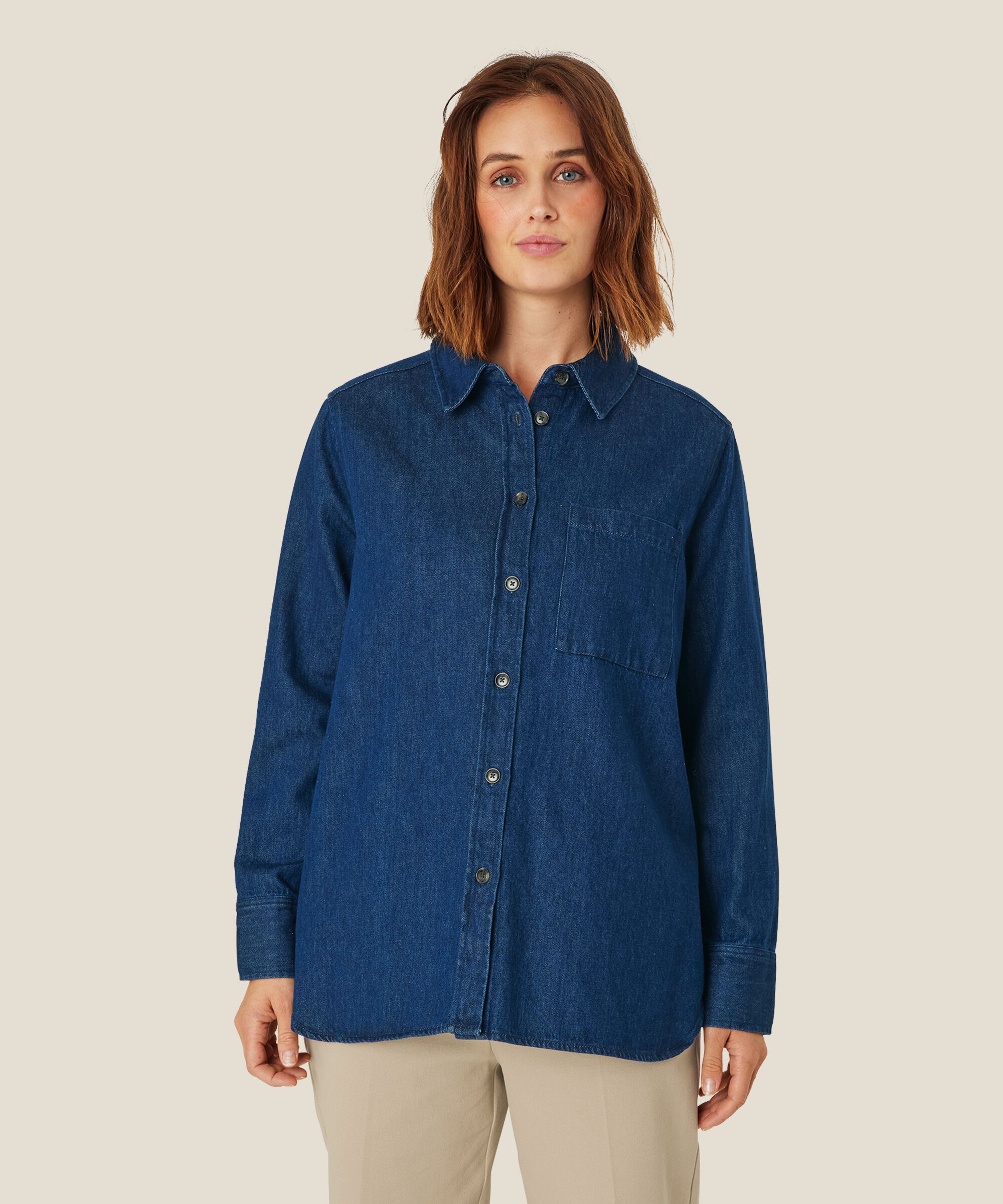 Indiba Shirt, Dark Denim