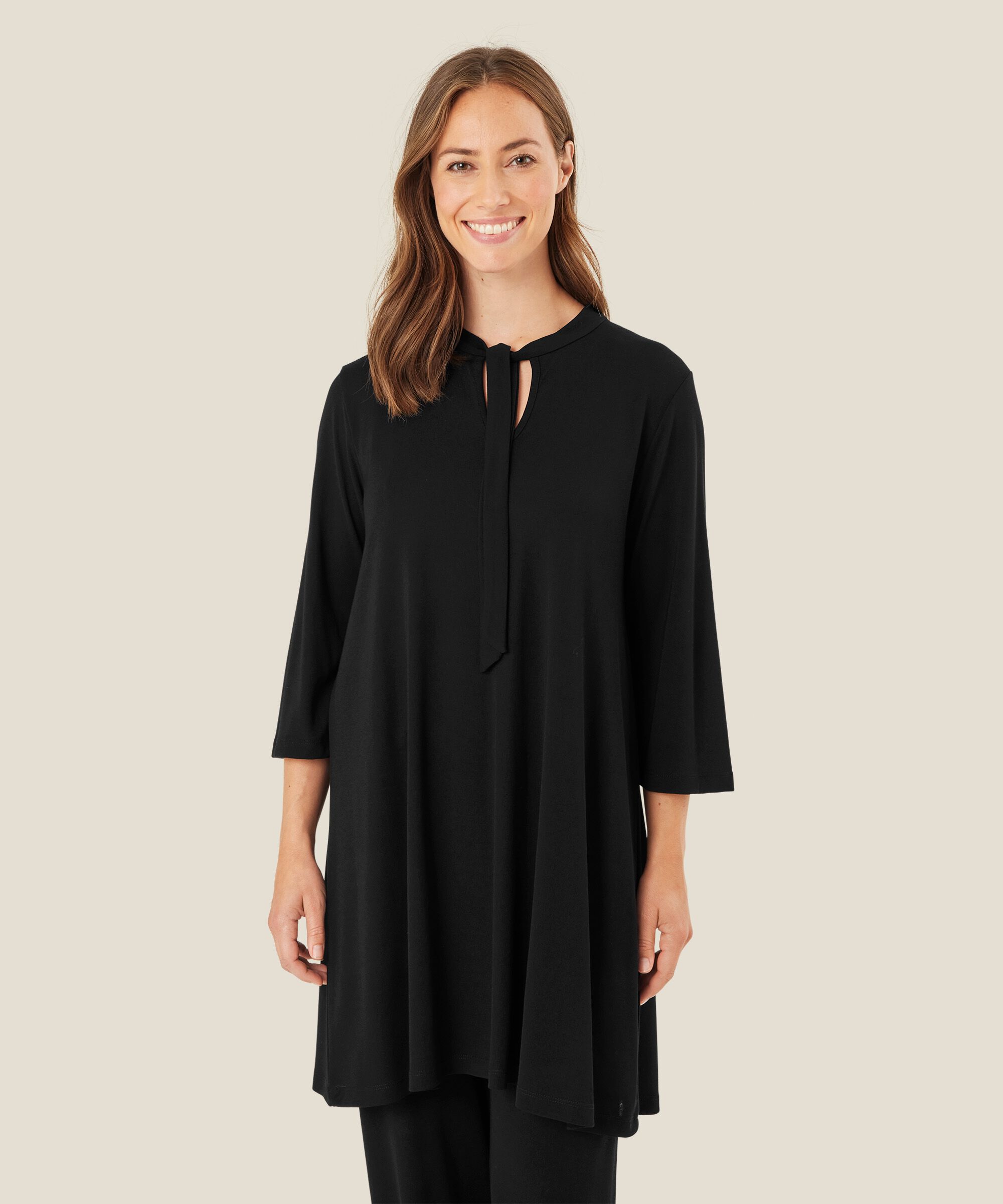 Gaelle JERSEY Tunic, Black