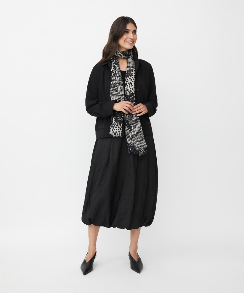 Amosai Wool Scarf, Black