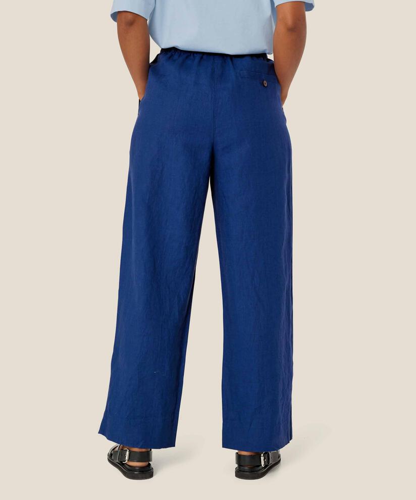 Perli Trousers, Navy Peony