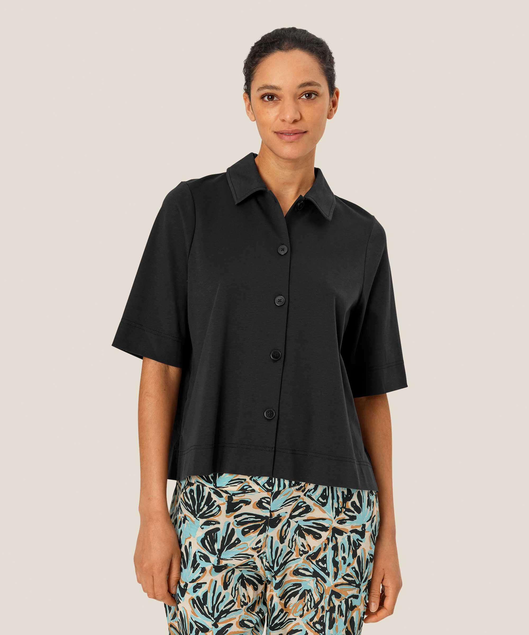 Ingelisa JERSEY Shirt, Black