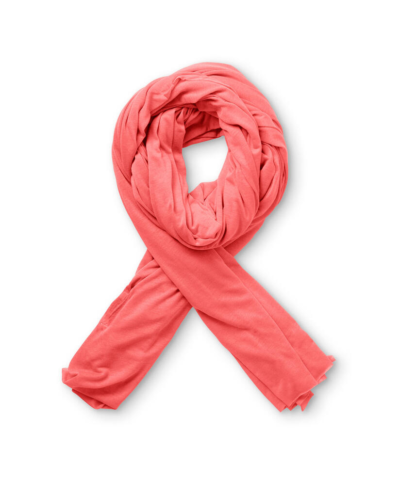 Amega Jersey Scarf, Spiced Coral, hi-res