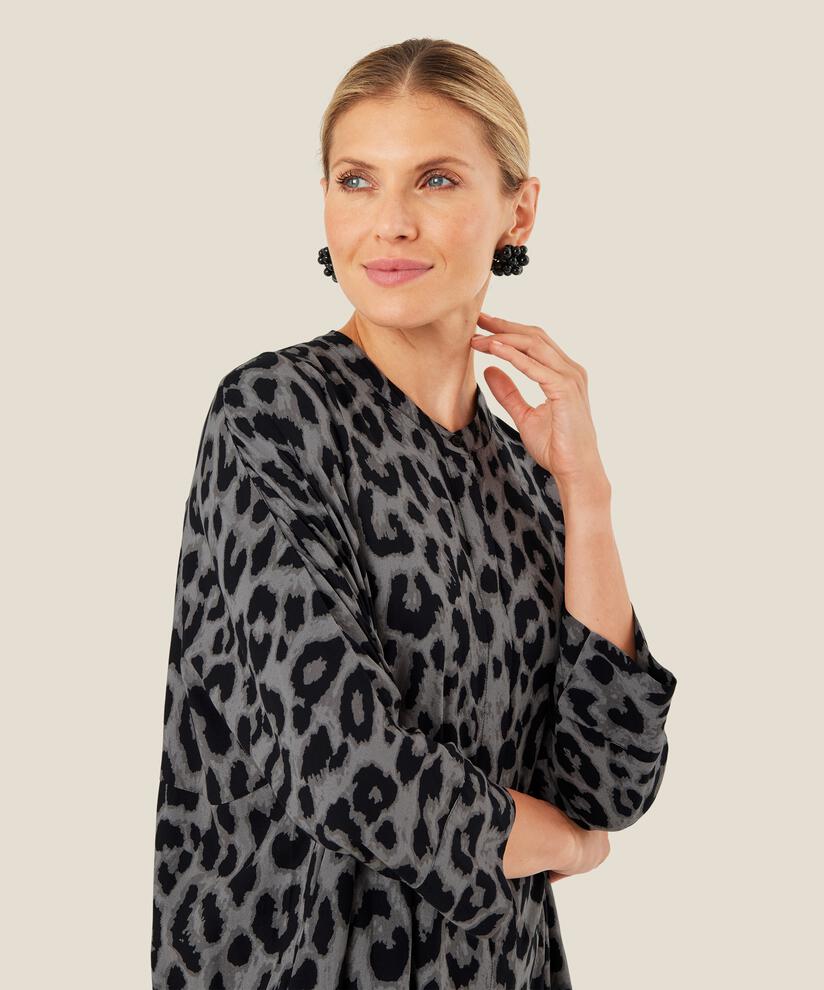 Iosetta Shirt Dress, Steel Grey
