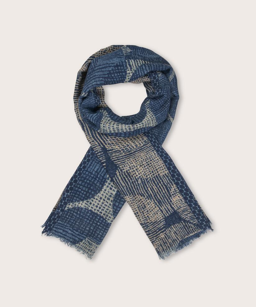 Arlonia Wool Scarf, Proven Blue