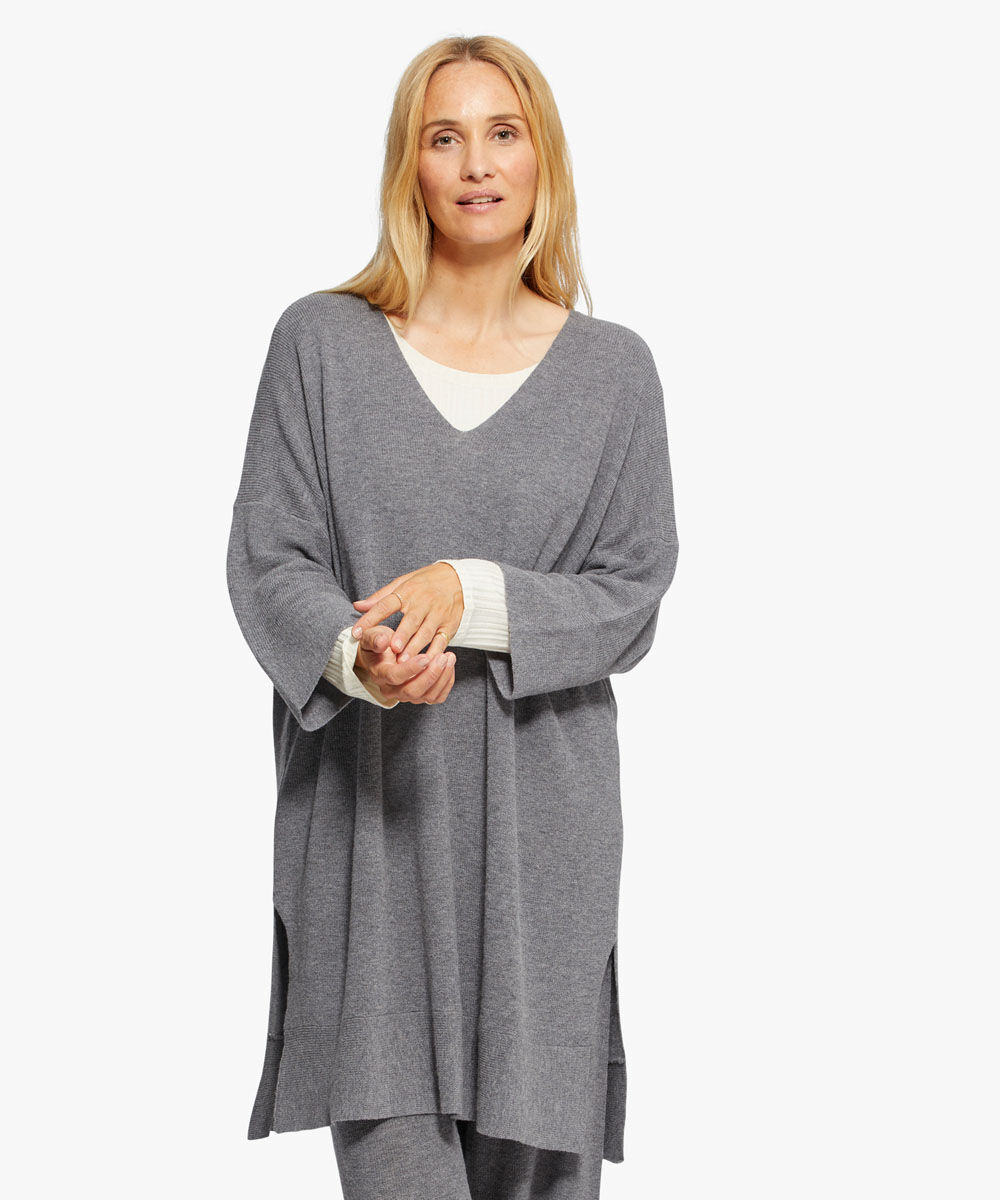 GRANCOISE TUNIC, M. Grey mel.