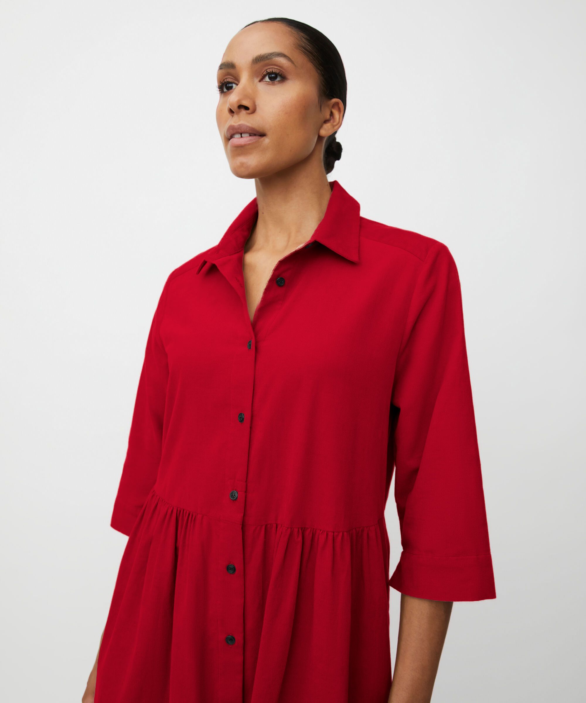 Nynisla Shirt Dress, Scarlet Sage