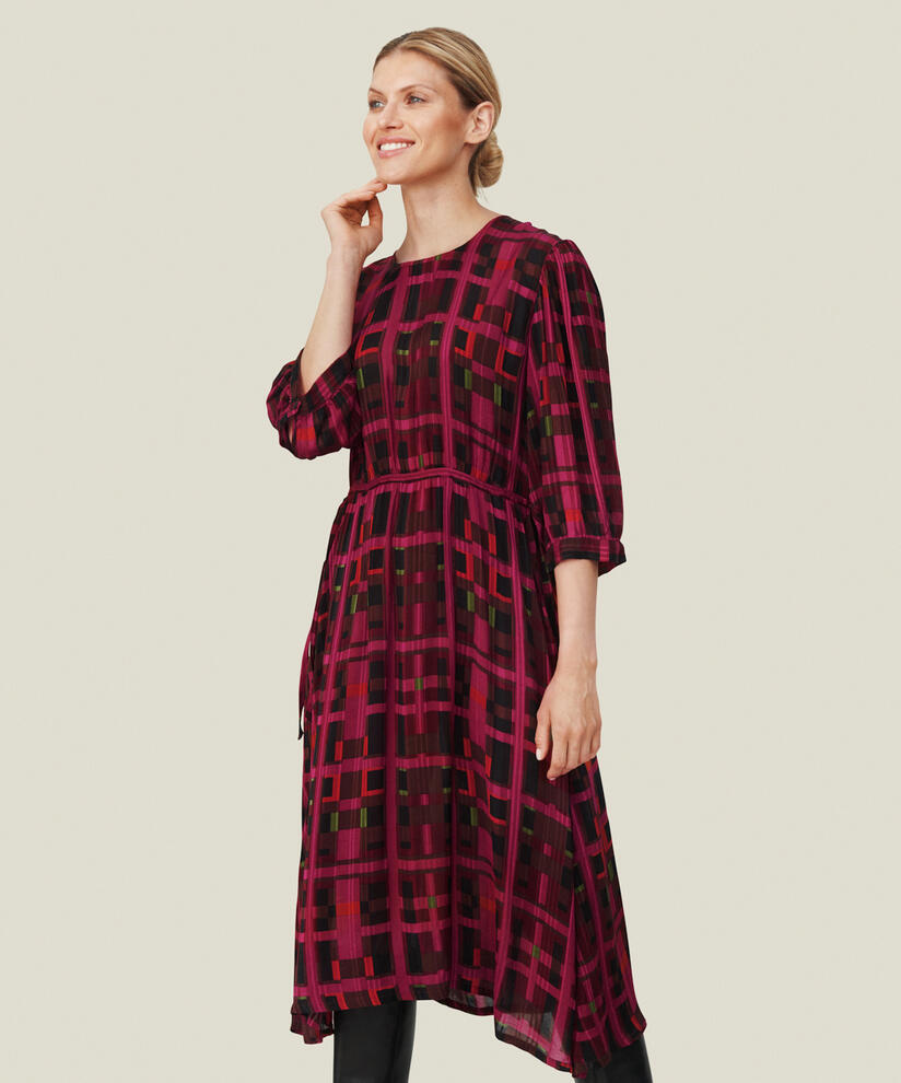 NESTALLA DRESS, Sangria