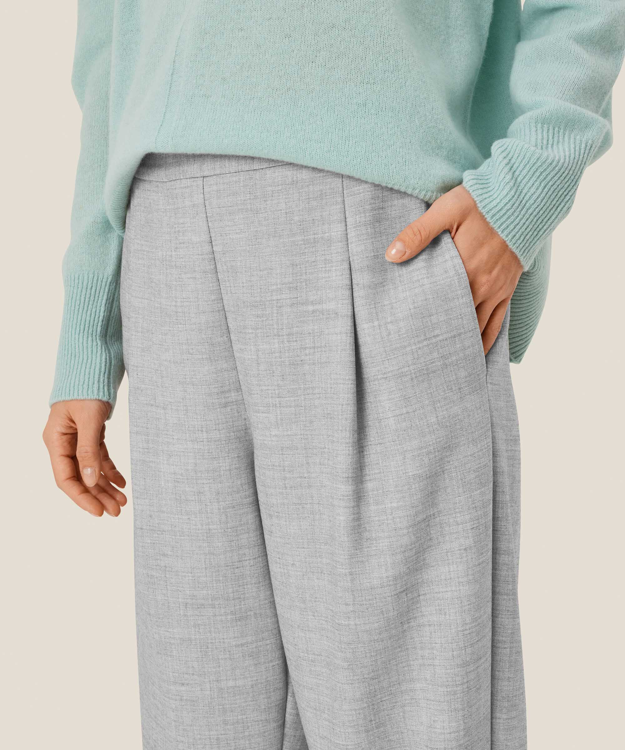 Parker Trousers, L. Grey mel.