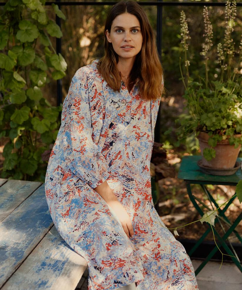 Nishat Dress, Orange com