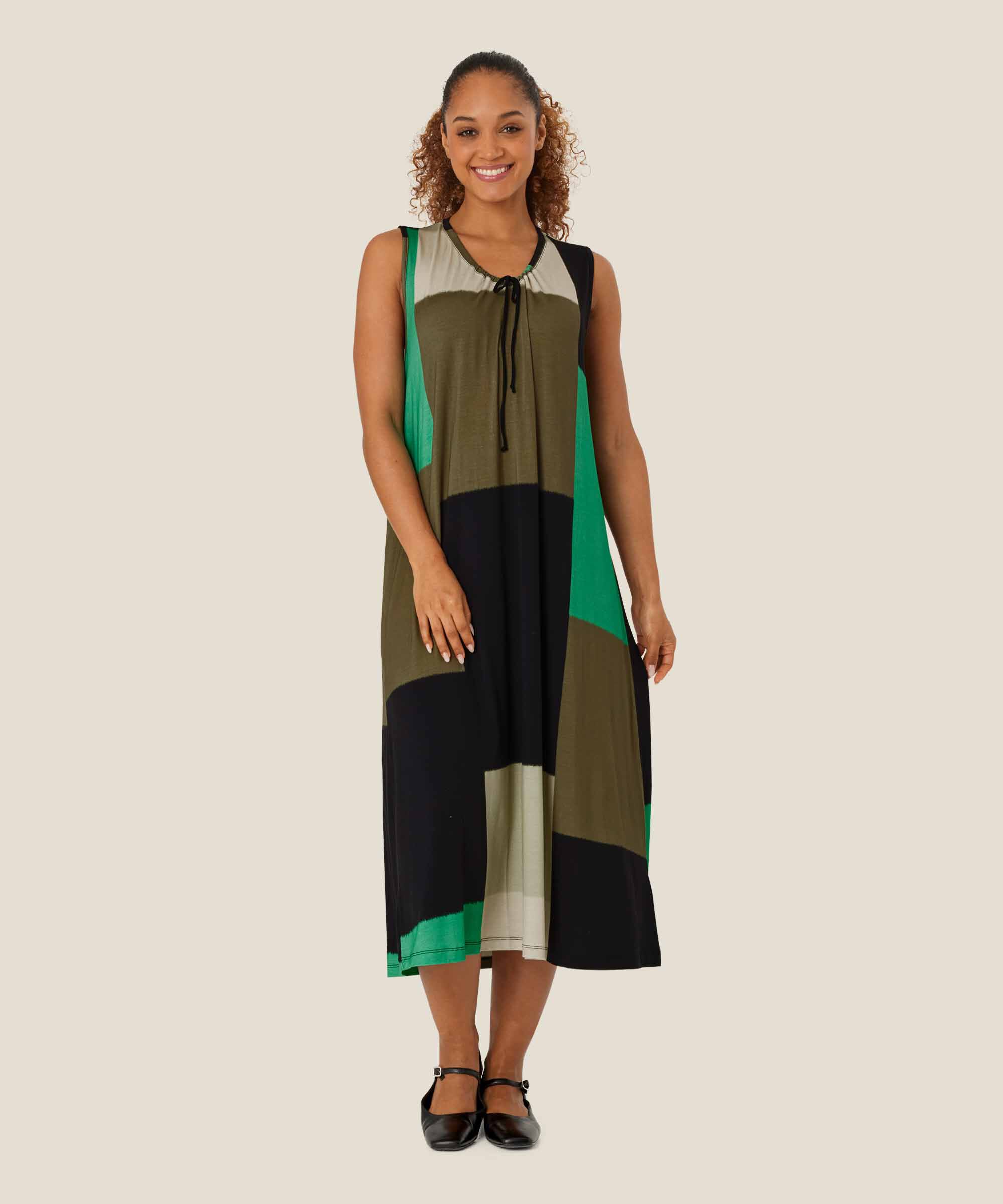 Octava JERSEY Dress, Green Spruce