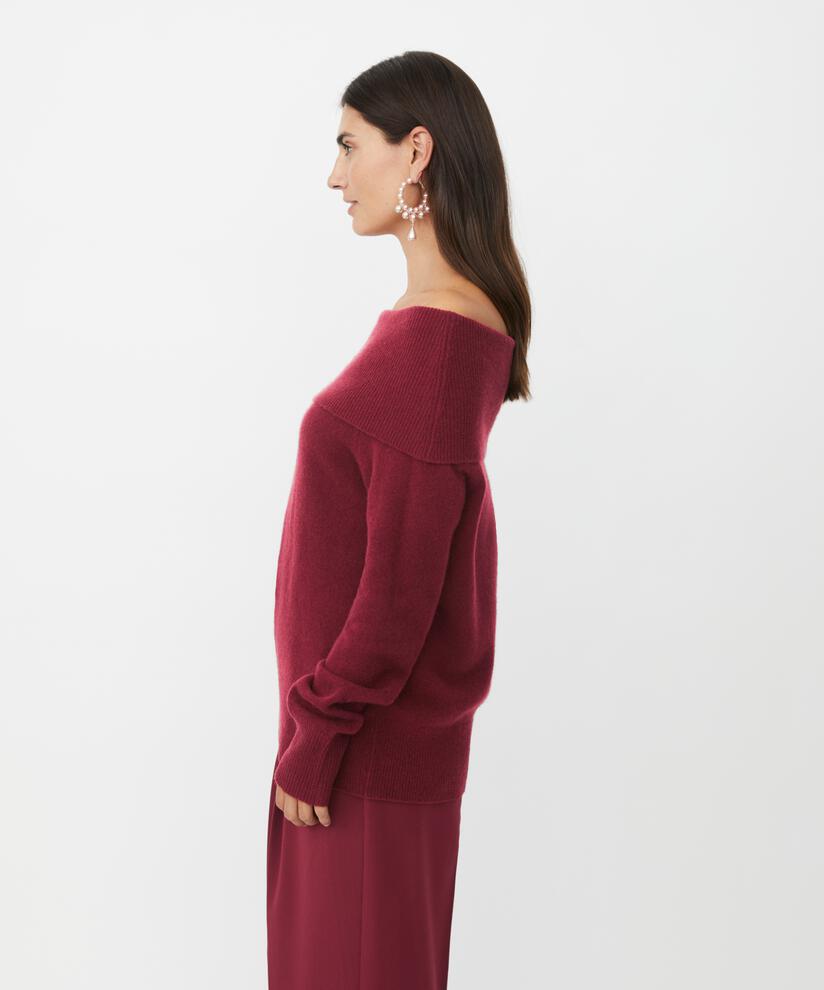 Floraia Woolen Jumper, Tawny Port