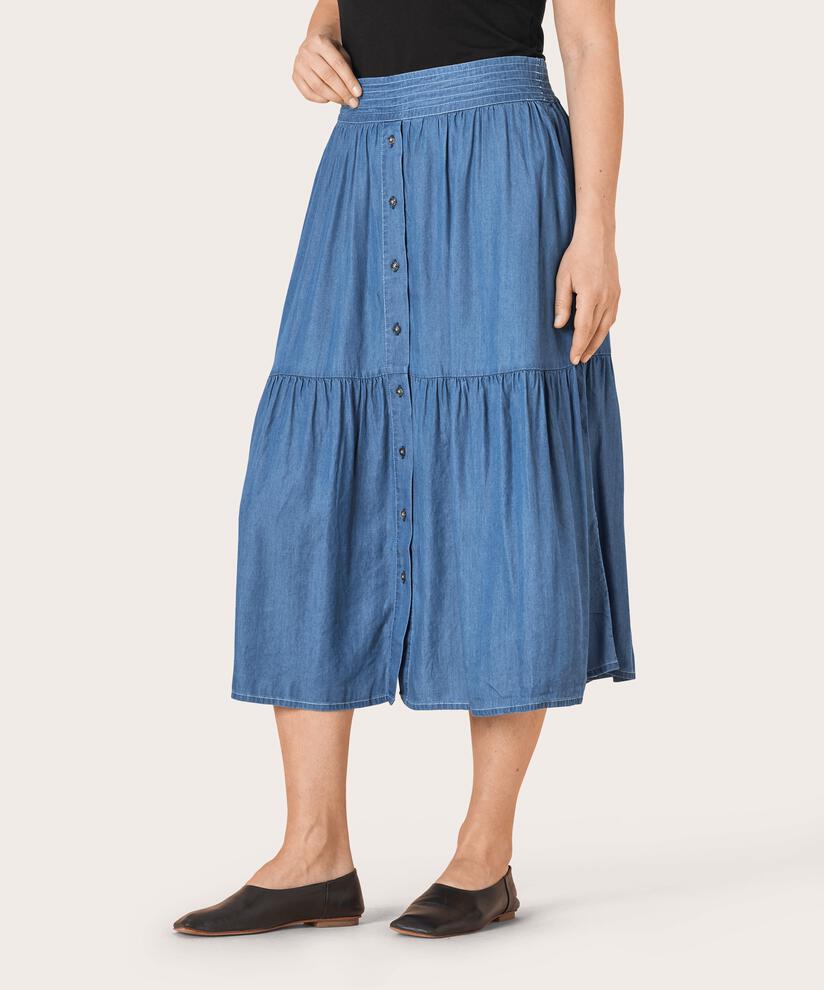 SUSAN SKIRT, Blue Denim