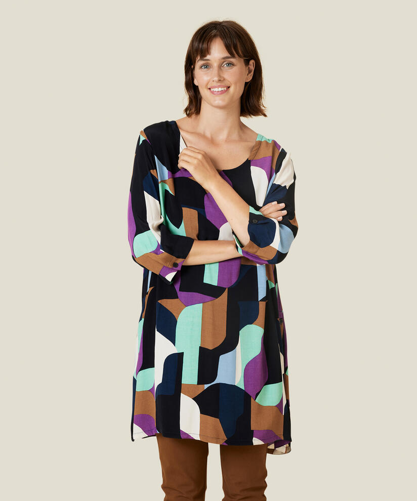 GARNETTA TUNIC, Sunset Purple
