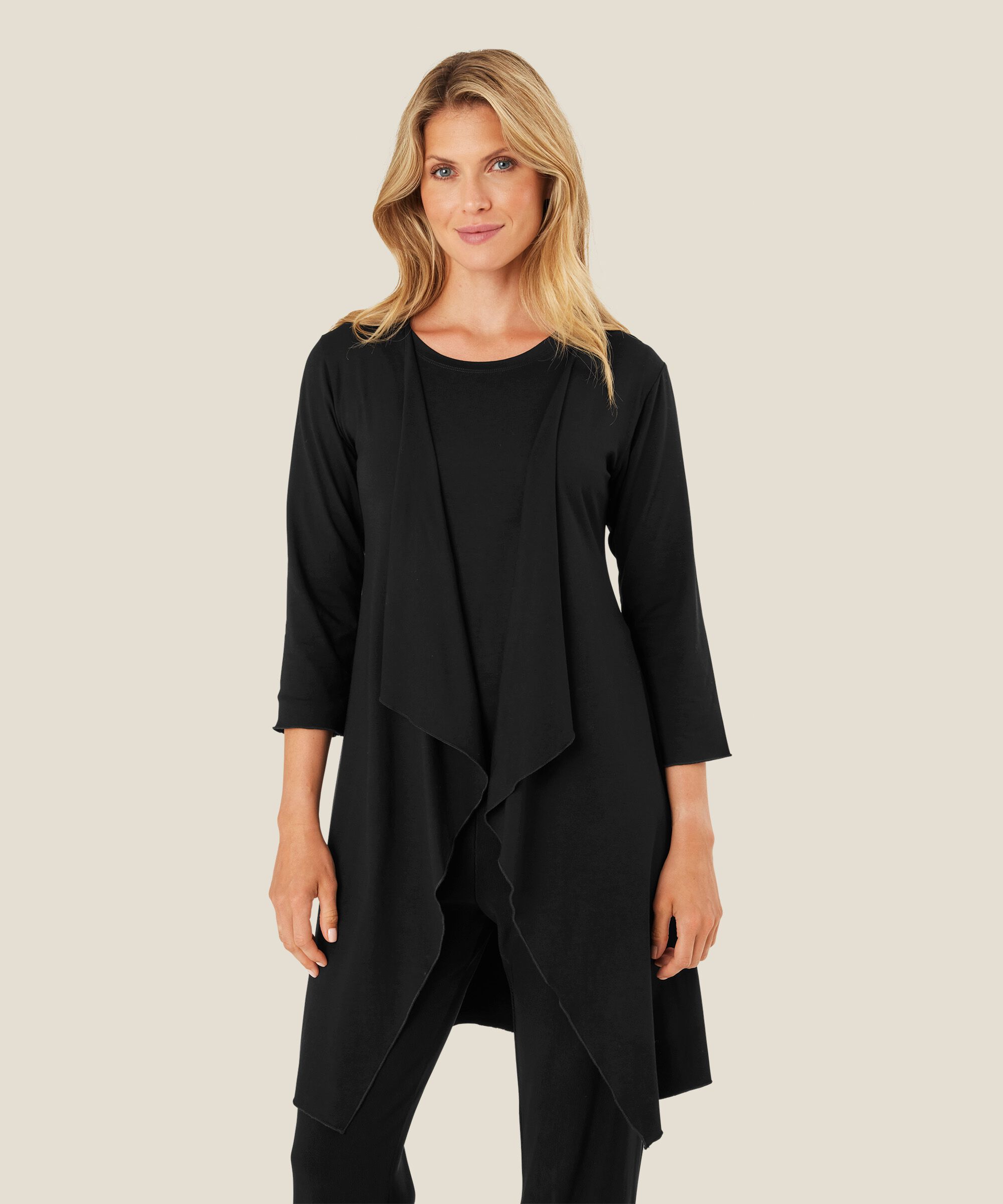 Ibone Jersey Cardigan, Black