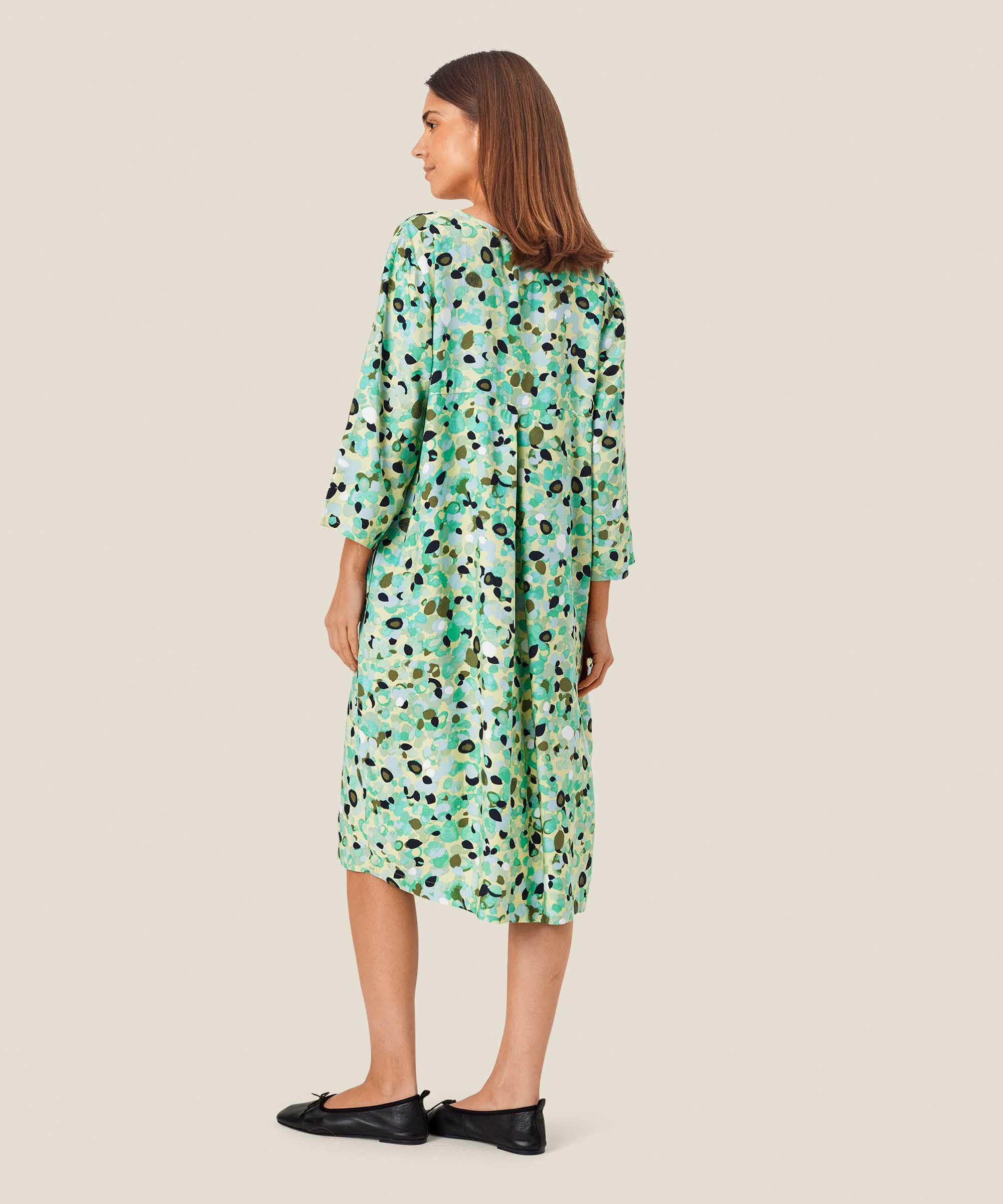 Nodetta Dress, Winter Green