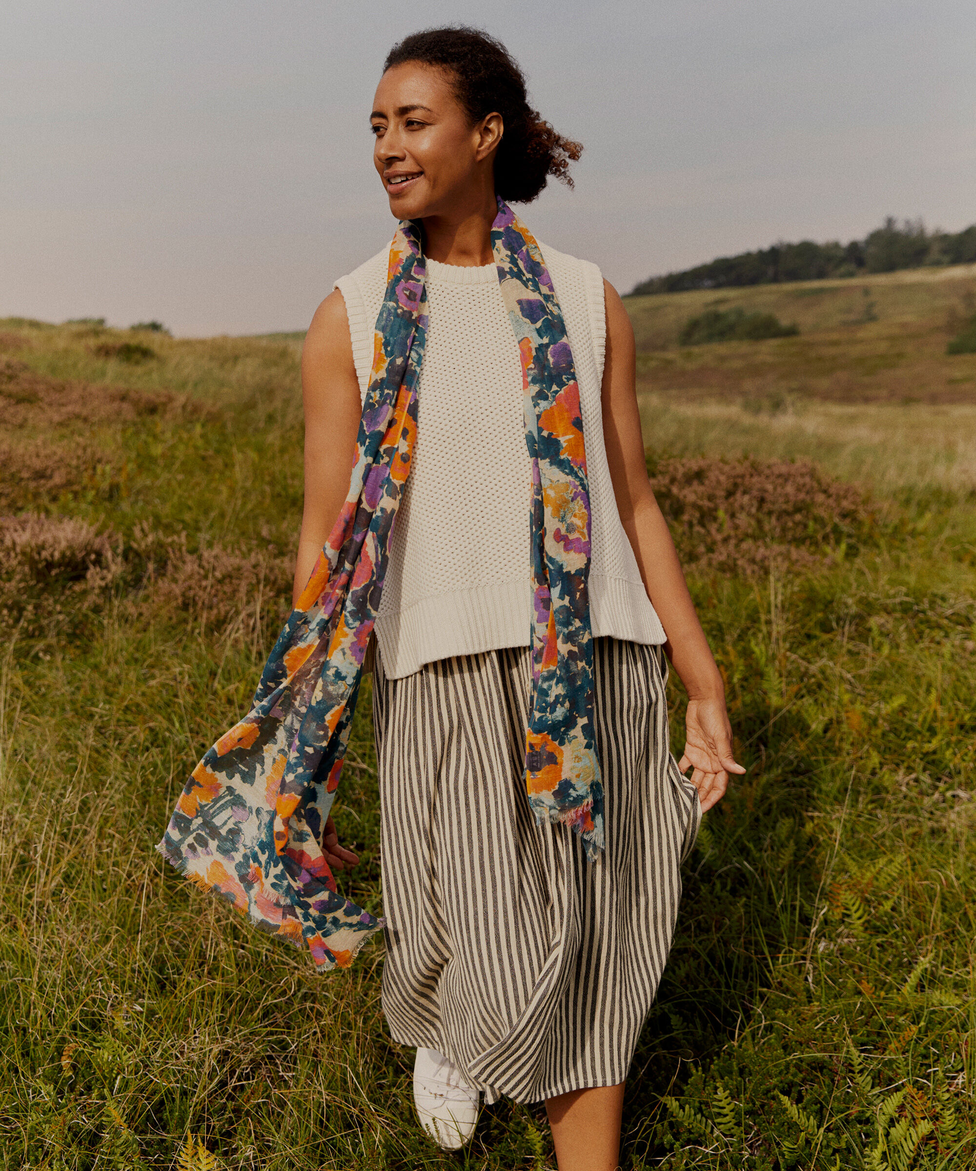 Aidalo Scarf, Meadow Violet