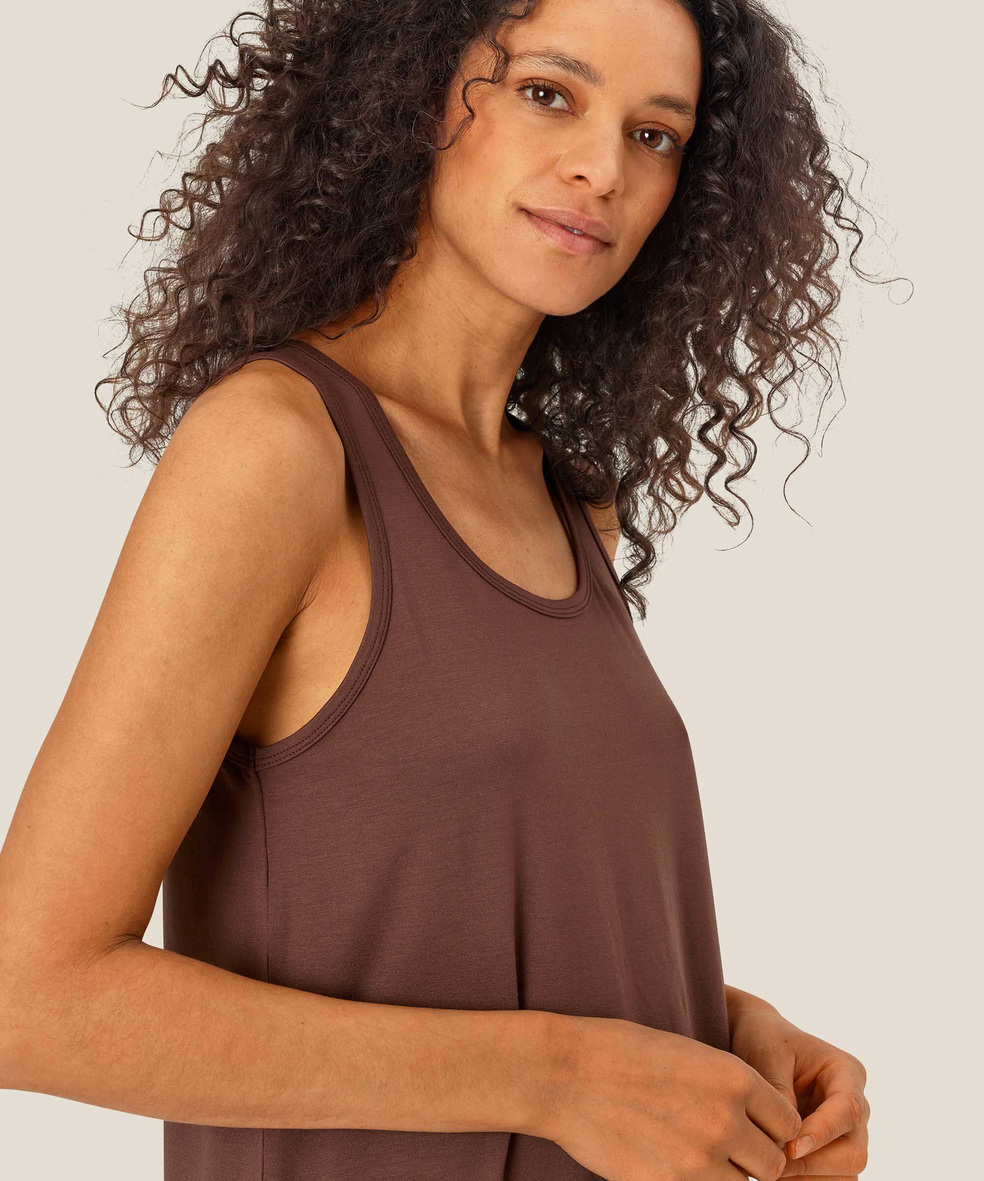 Huma JERSEY Tunic, Chestnut