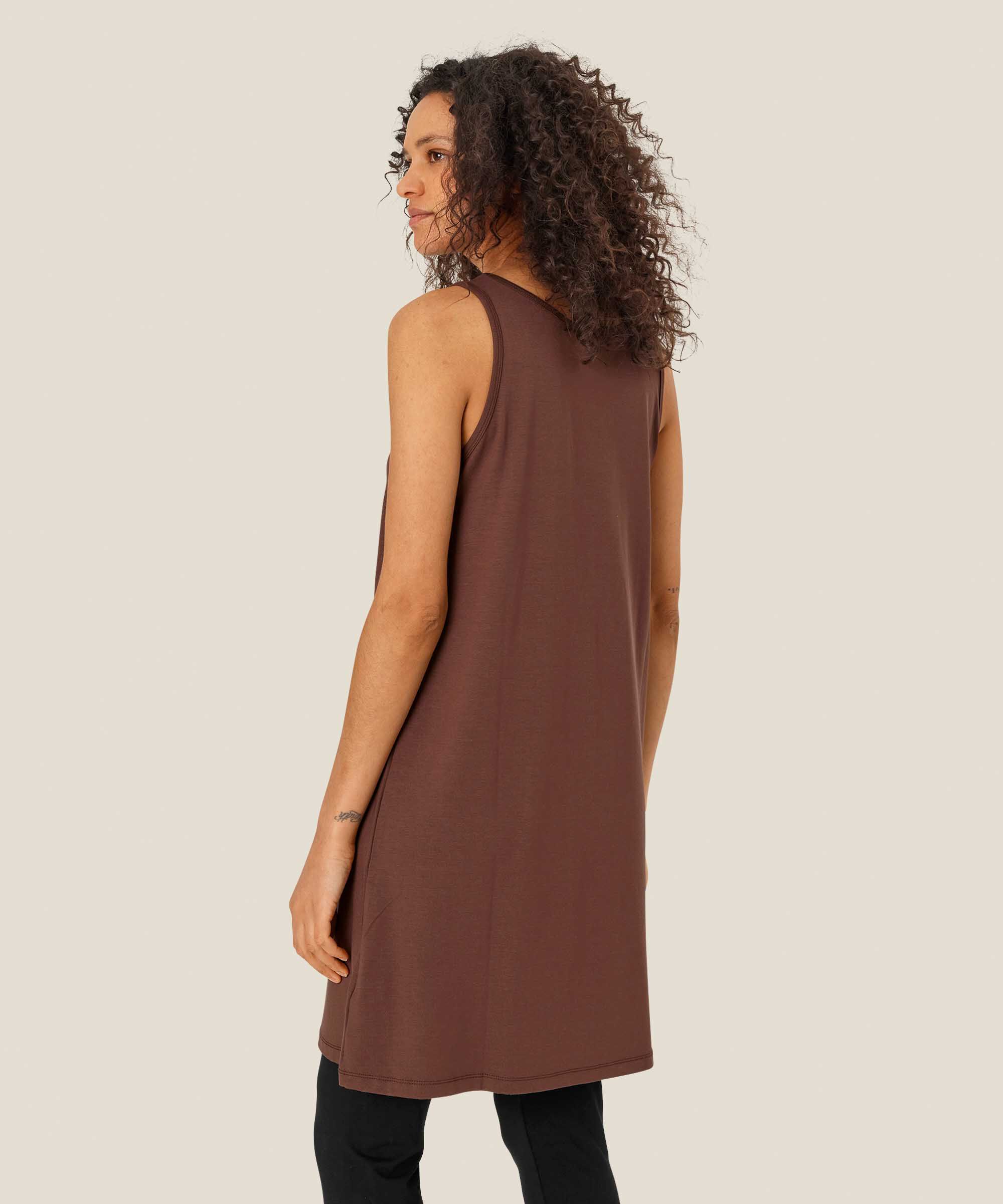 Huma JERSEY Tunic, Chestnut