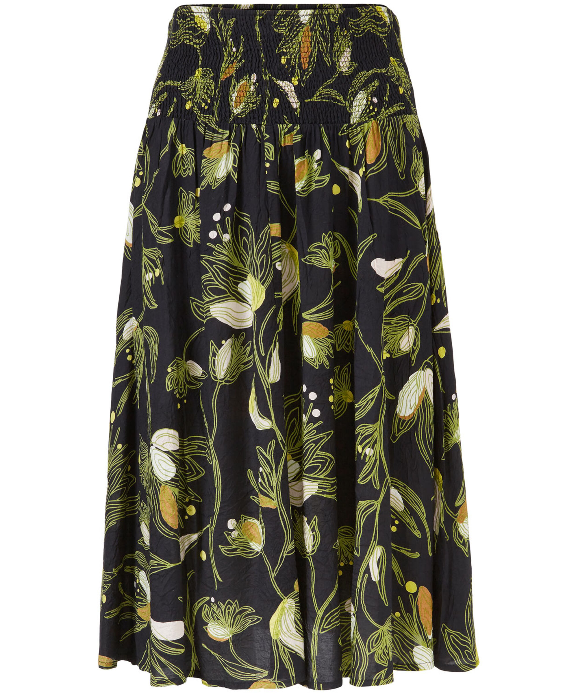 SONDRA SKIRT, Green Sheen