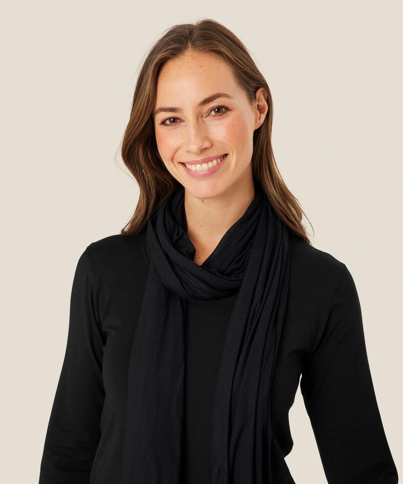 Amega JERSEY Scarf, Black