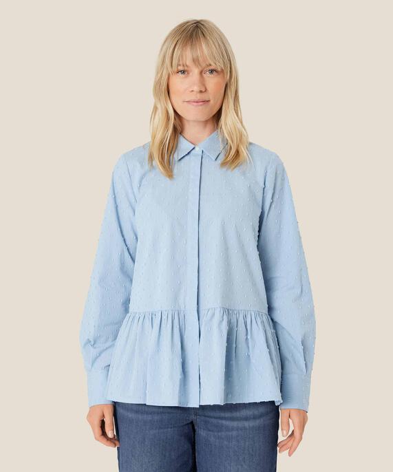 Idana Shirt, Blue Fog