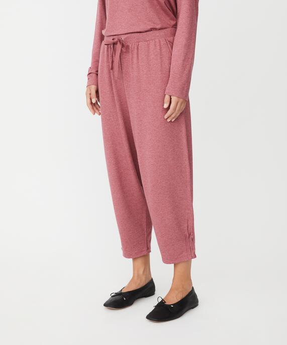 PERSINI JERSEY TROUSERS, Tawny Port mel.