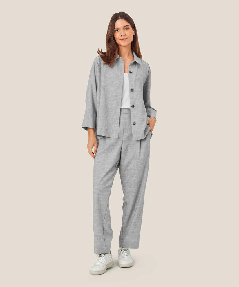 Parker Trousers, L. Grey mel.