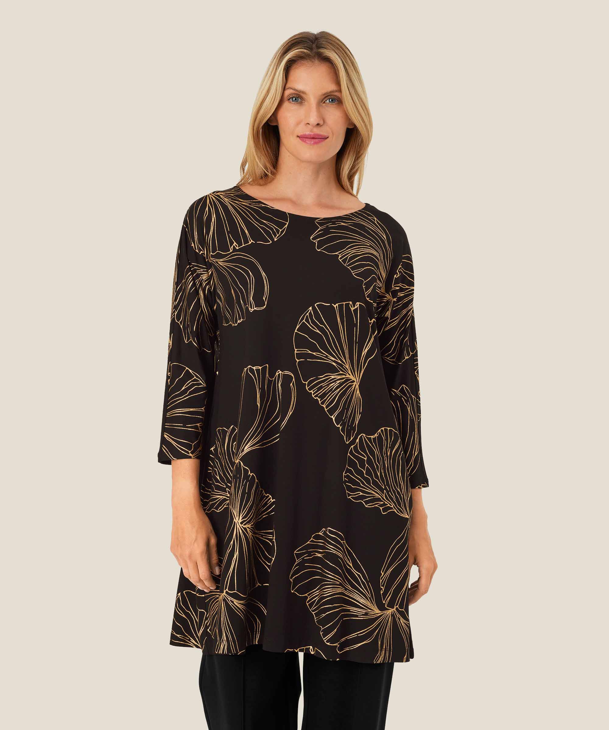 Gertine JERSEY Tunic, Gold