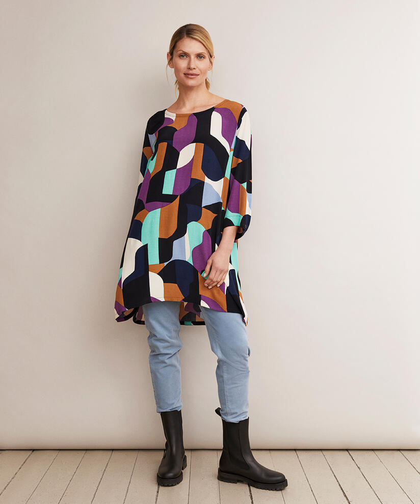 GARNETTA TUNIC, Sunset Purple