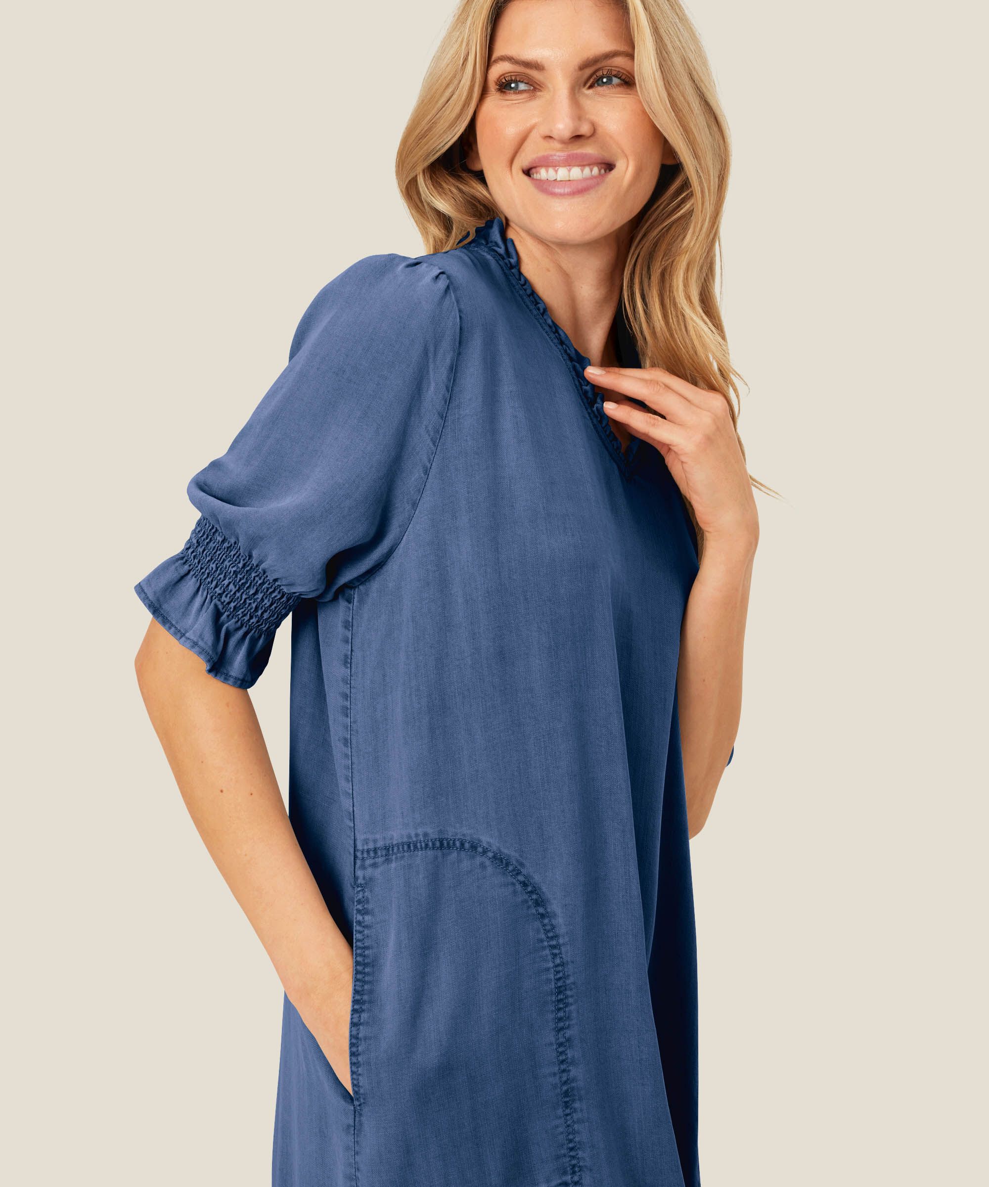 Nydelana Denim Dress, Washed denim