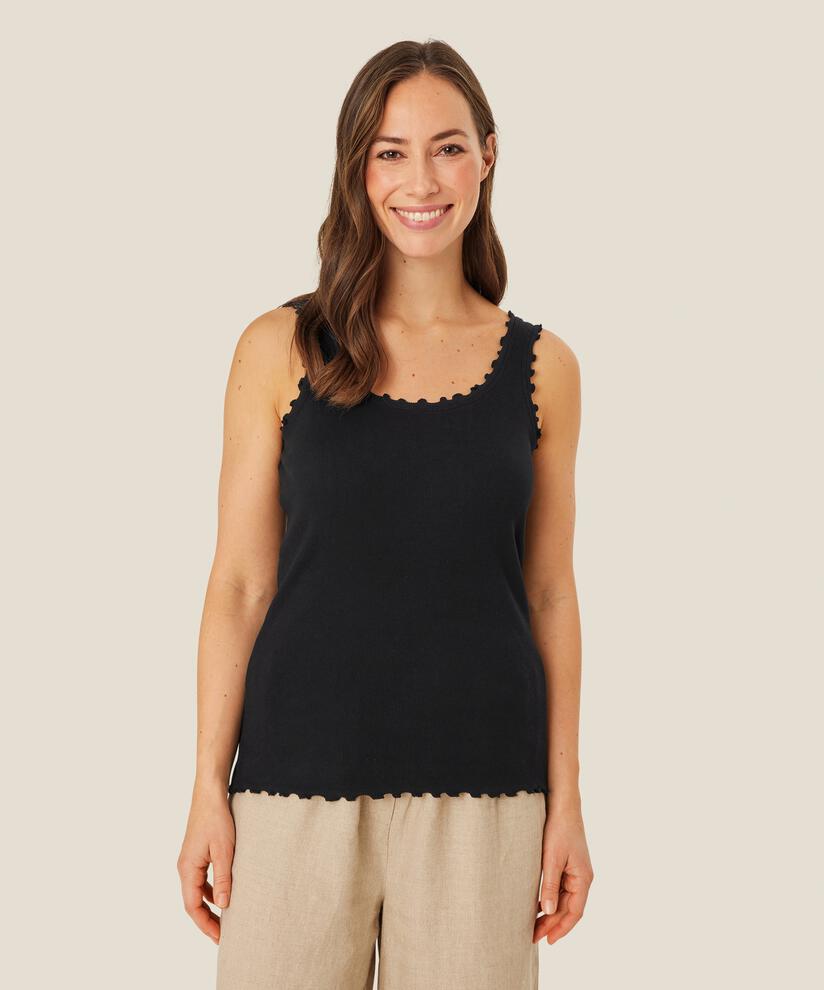 Erina JERSEY Top, Black